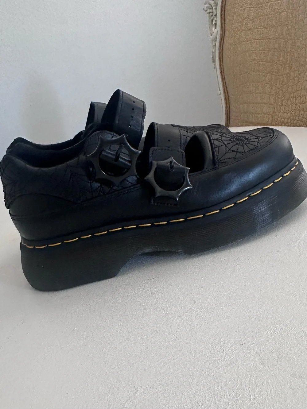 Womens Dr. Martens x Wednesday Buzz Mary Jane Casual Shoe - Black Size 9 Like Nu
